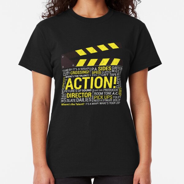 Filmmaker Film Student Director Cinematographer Film Crew Clapper Classic T-Shirt