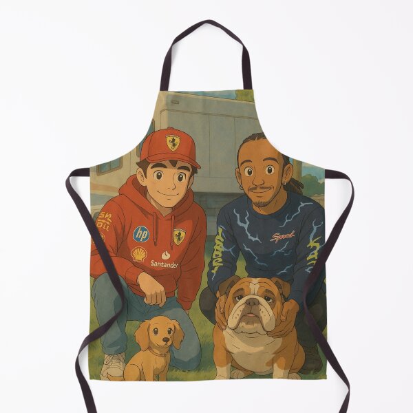 Item preview, Family photo: Lewis Hamilton, Roscoe Hamilton, Charles Leclerc and Léo Leclerc designed and sold by myideal-shop.