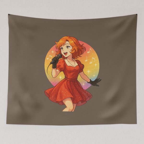 Item preview, Sweet ANN Vocaloid PowerFX Sticker – Retro Pop Diva Anime Style | Classic Vocal Synth Character designed and sold by YuliaHulia.