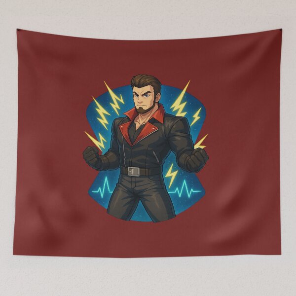 Item preview, Big AL Vocaloid PowerFX Sticker – Electric Rock Anime Style | Classic Vocal Synth Icon designed and sold by YuliaHulia.