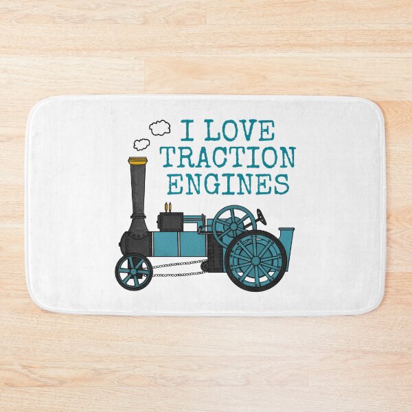 Item preview, I Love Traction Engines, Steam Tractor Enthusiast (Blue) designed and sold by doodlerob.
