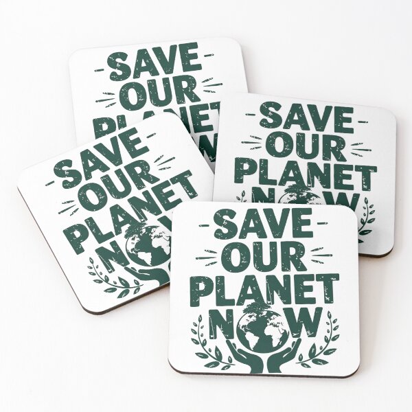 Item preview, Save Our Planet Now – Eco Friendly Earth Day Message designed and sold by Taans-Creation.