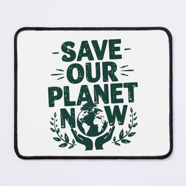 Item preview, Save Our Planet Now – Eco Friendly Earth Day Message designed and sold by Taans-Creation.