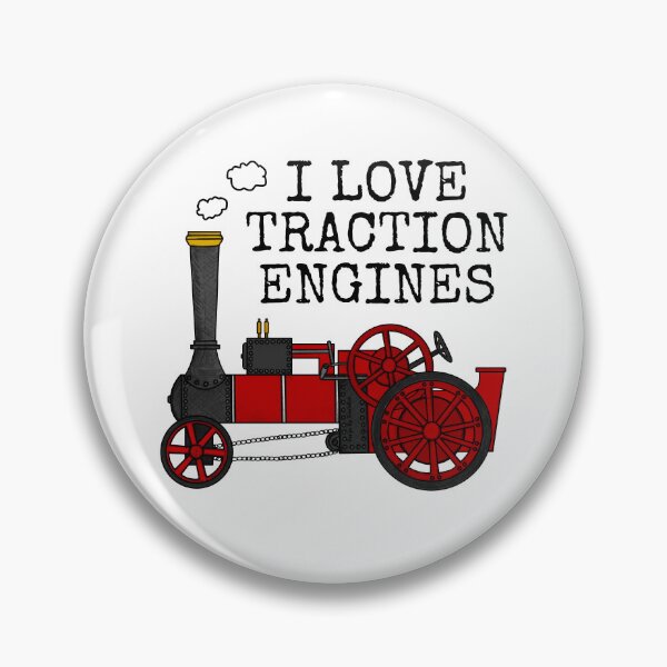 Item preview, I Love Traction Engines, Steam Tractor Enthusiast (Red) designed and sold by doodlerob.
