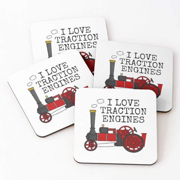 Item preview, I Love Traction Engines, Steam Tractor Enthusiast (Red) designed and sold by doodlerob.