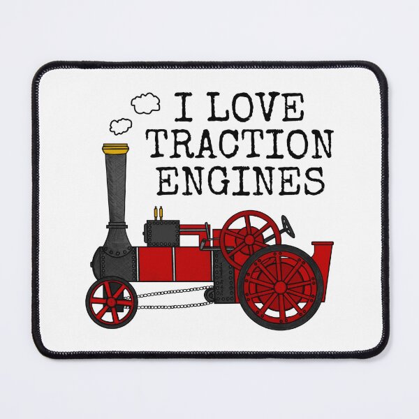 Item preview, I Love Traction Engines, Steam Tractor Enthusiast (Red) designed and sold by doodlerob.