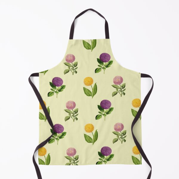 Item preview, Antique Pink, Yellow and Purple Dahlias designed and sold by IrisAndIvy.