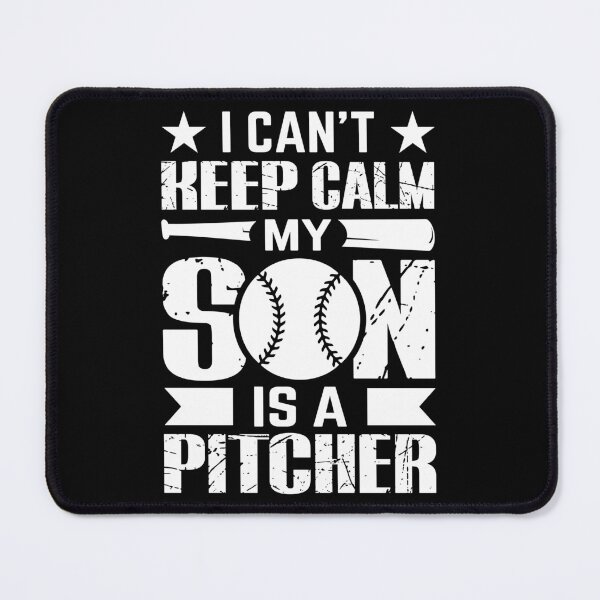 Item preview, My Son is a Pitcher Baseball Retro Sport Art designed and sold by Back2Collage.