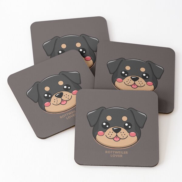 Item preview, Rottweiler Lover – Cute Cartoon Dog Face Design for Dog Owners designed and sold by PromptYou.