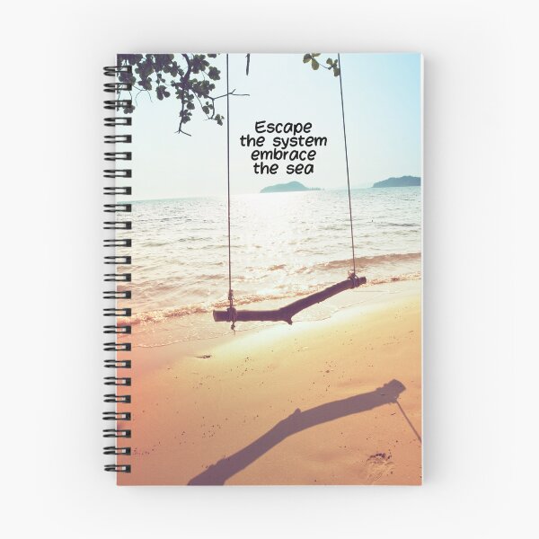 Item preview, Tropical White Sand Beach with Swing – Relaxing Nature Design for Beach Lovers | Perfect for Clothing & Accessories designed and sold by knalpot-design.