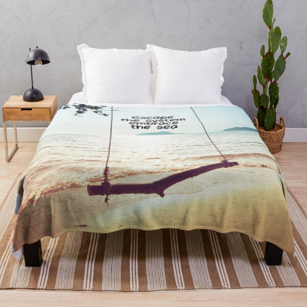 Item preview, Tropical White Sand Beach with Swing – Relaxing Nature Design for Beach Lovers | Perfect for Clothing & Accessories designed and sold by knalpot-design.