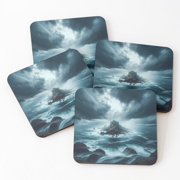 Item preview, Dramatic coastal landscape with storm designed and sold by Sigtrix.
