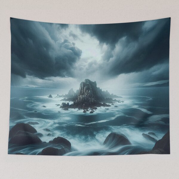 Item preview, Dramatic coastal landscape with storm designed and sold by Sigtrix.