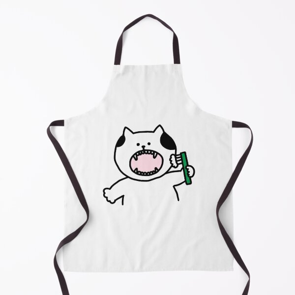 Item preview, a Cat brushing teeth designed and sold by superbaechoo.