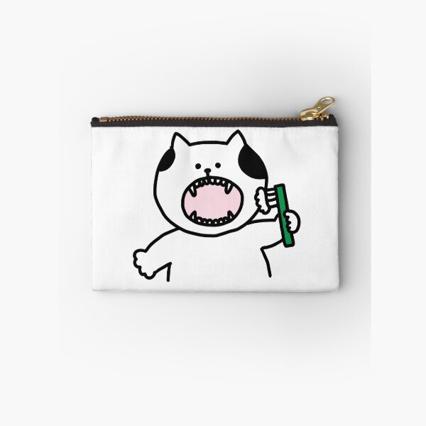 Item preview, a Cat brushing teeth designed and sold by superbaechoo.