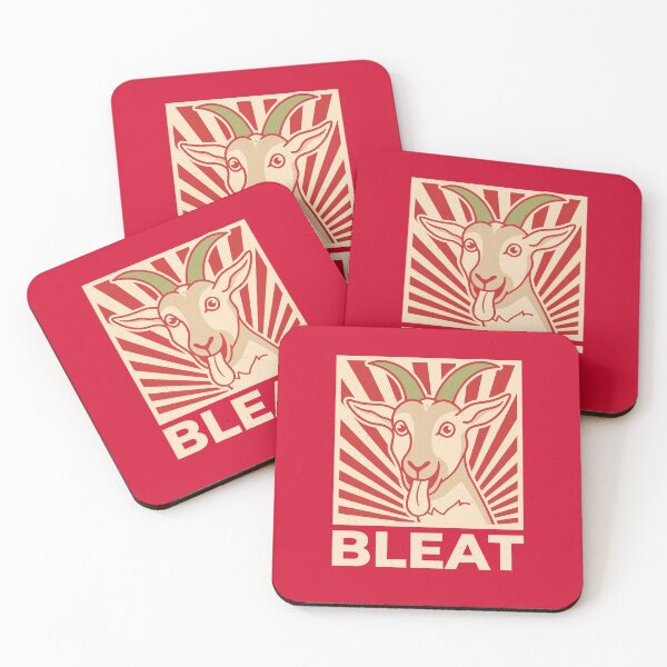 Item preview, BLEAT – Funny Goat with Retro Sunburst Style  designed and sold by The Junto Shop.