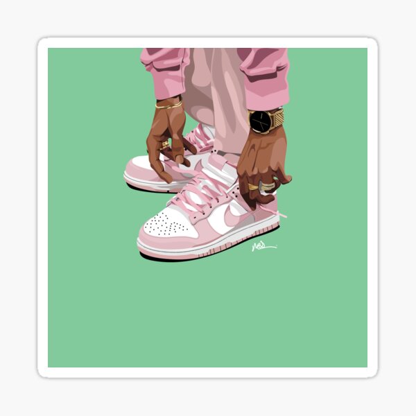 Art On Sole: Pink Sole Sticker