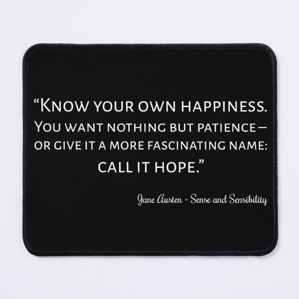 Item preview, Sense And Sensibility Quote I designed and sold by Lemon Pepper.
