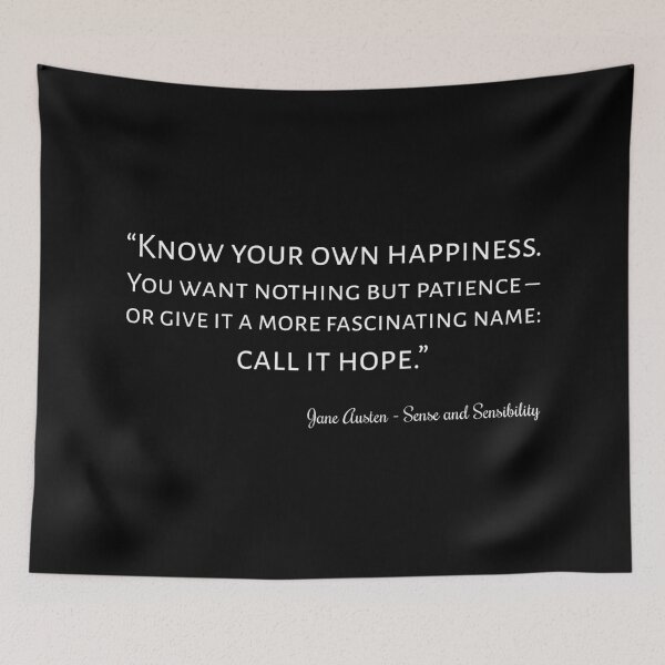 Item preview, Sense And Sensibility Quote I designed and sold by Lemon Pepper.