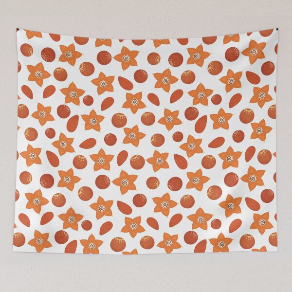 Item preview, Orange Flowers & Petals designed and sold by DigThatPrint.