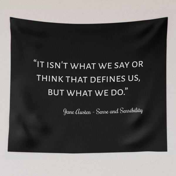 Item preview, Sense And Sensibility Quote II designed and sold by Lemon Pepper.