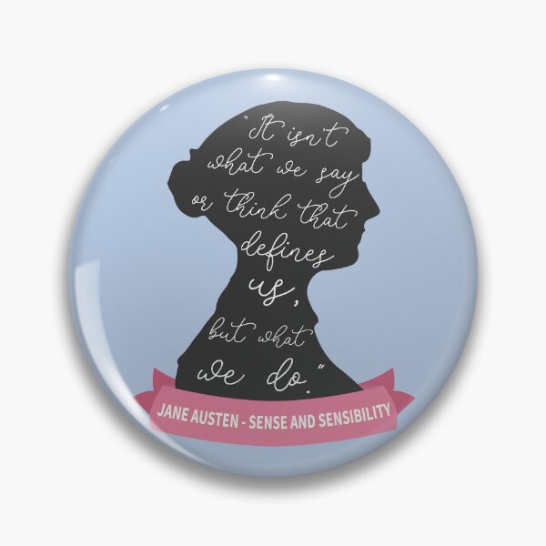 Item preview, Sense And Sensibility Quote II - Jane Austen Silhouette designed and sold by Lemon Pepper.