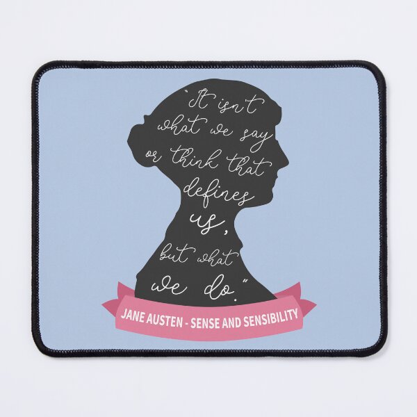 Item preview, Sense And Sensibility Quote II - Jane Austen Silhouette designed and sold by Lemon Pepper.