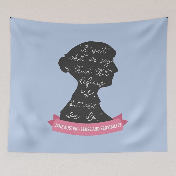 Item preview, Sense And Sensibility Quote II - Jane Austen Silhouette designed and sold by Lemon Pepper.