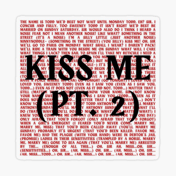 Item preview, Sweeney Todd lyrics designed and sold by broadwaygirl142.