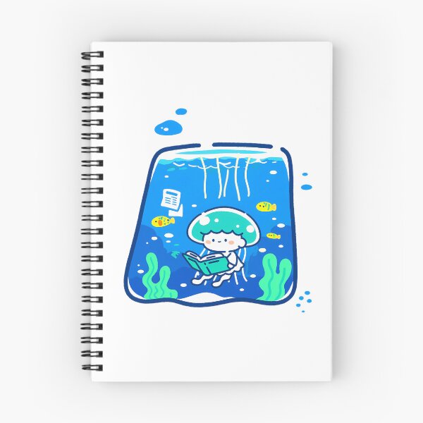 Item preview, A tiny jellyfish reading under the sea designed and sold by Elinotes.