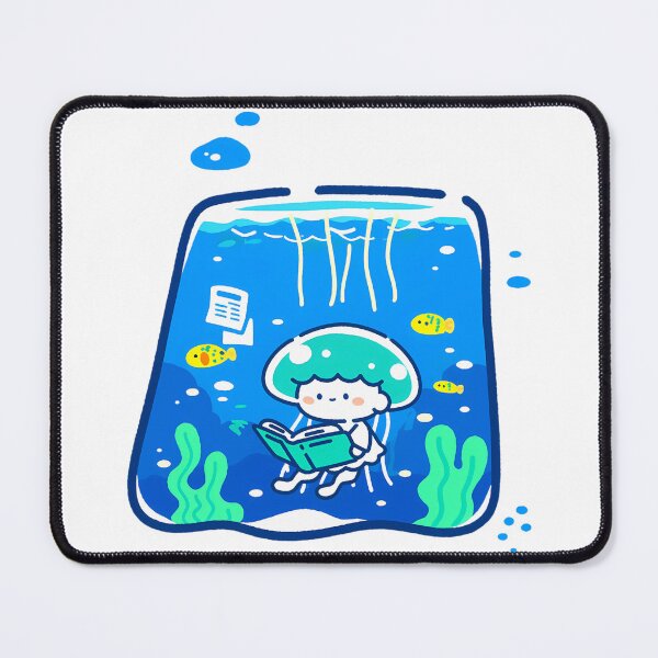 Item preview, A tiny jellyfish reading under the sea designed and sold by Elinotes.
