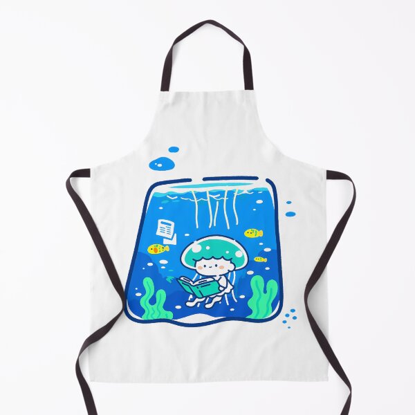 Item preview, A tiny jellyfish reading under the sea designed and sold by Elinotes.