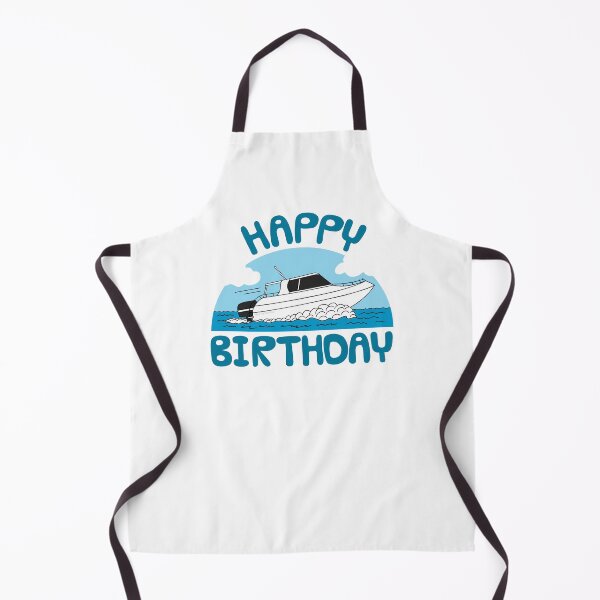Item preview, Speedboat Happy Birthday Boat Sailing Enthusiast designed and sold by doodlerob.