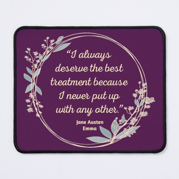 Item preview, Emma By Jane Austen Quote II - Cute Style designed and sold by Lemon Pepper.