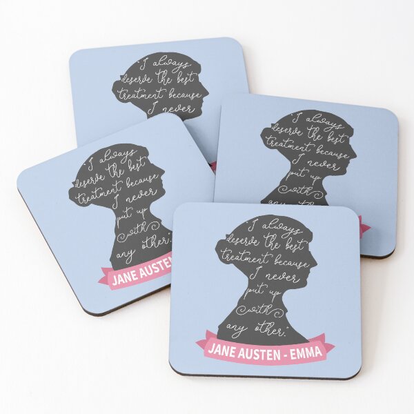 Item preview, Emma By Jane Austen Quote II - Jane Austen Silhouette designed and sold by Lemon Pepper.