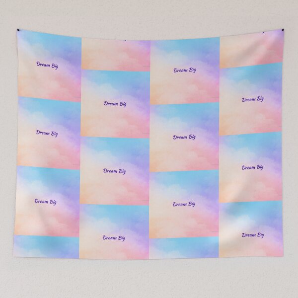 Item preview, Dream Big – Motivational Quote with Light Cloud Aesthetic designed and sold by Bubbycraze.
