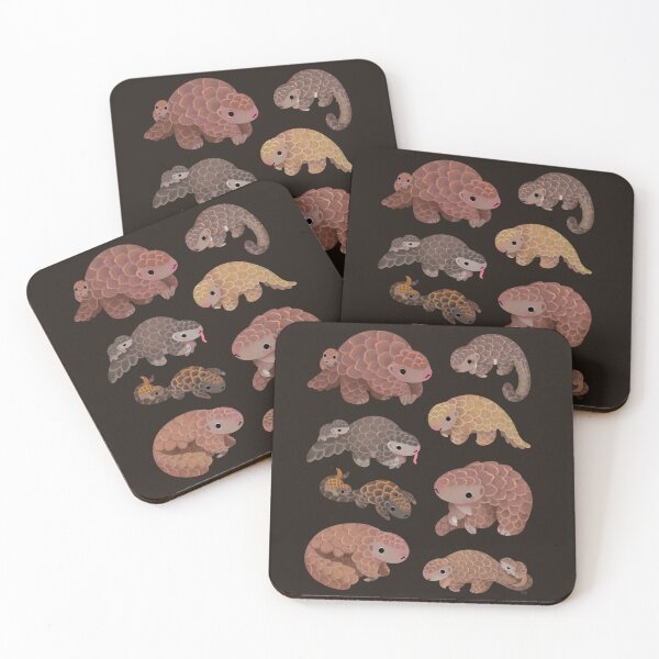 Item preview, Pangolins - dark designed and sold by pikaole.
