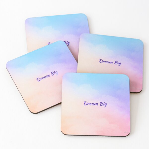 Item preview, Dream Big – Motivational Quote with Light Cloud Aesthetic designed and sold by Bubbycraze.