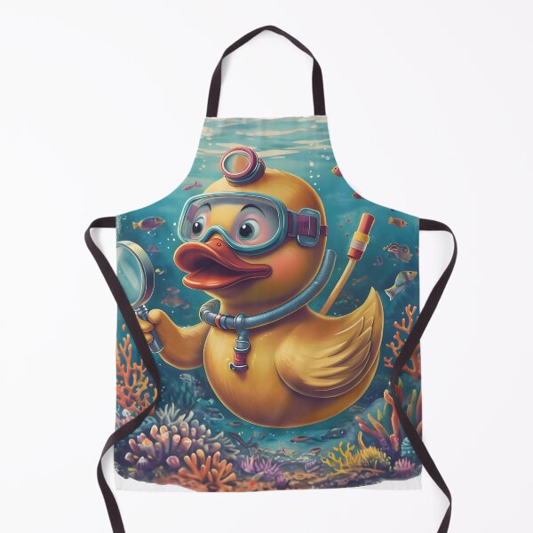 Item preview, Scuba Duck Detective – Funny Underwater Mystery Illustration designed and sold by TeeTimeTreasure.