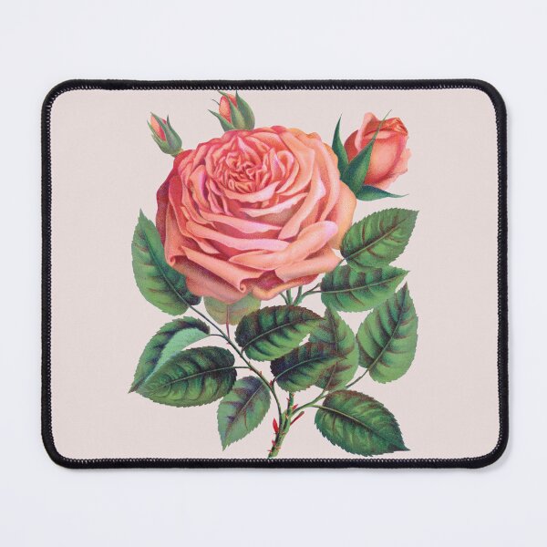 Item preview, Antique Pink Rose Flowers designed and sold by IrisAndIvy.
