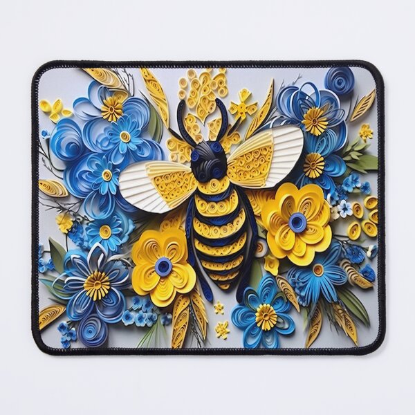 Item preview, Bee and Flowers Paper Art designed and sold by StyleTee11.