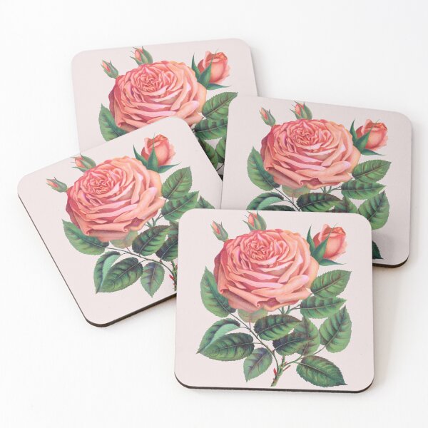 Item preview, Antique Pink Rose Flowers designed and sold by IrisAndIvy.