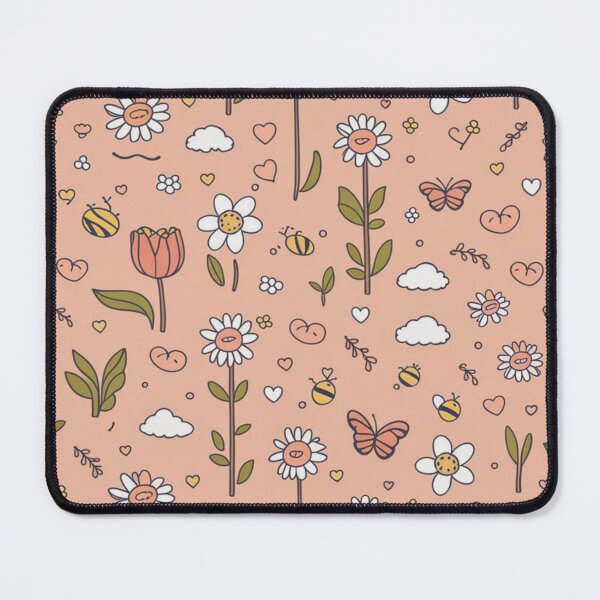 Item preview, Cute Spring Wallpapers – Kawaii Flowers & Butterflies Pattern designed and sold by MOTAS FASHION .