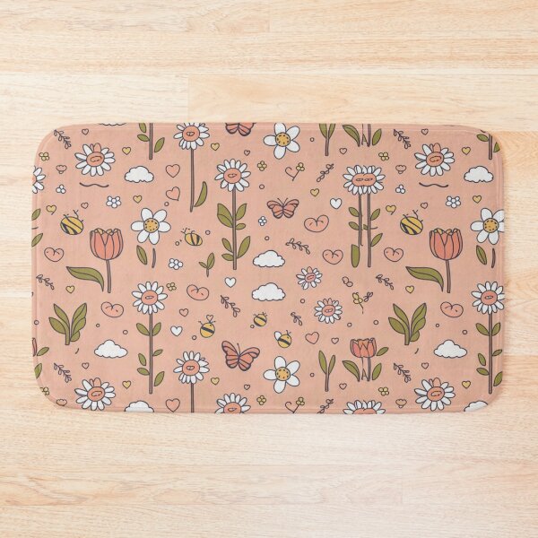 Item preview, Cute Spring Wallpapers – Kawaii Flowers & Butterflies Pattern designed and sold by MOTAS FASHION .