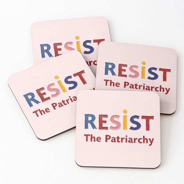 Item preview, RESIST The Patriarchy – Bold Feminist Oil Paint Typography Art designed and sold by BlindCatCreative.