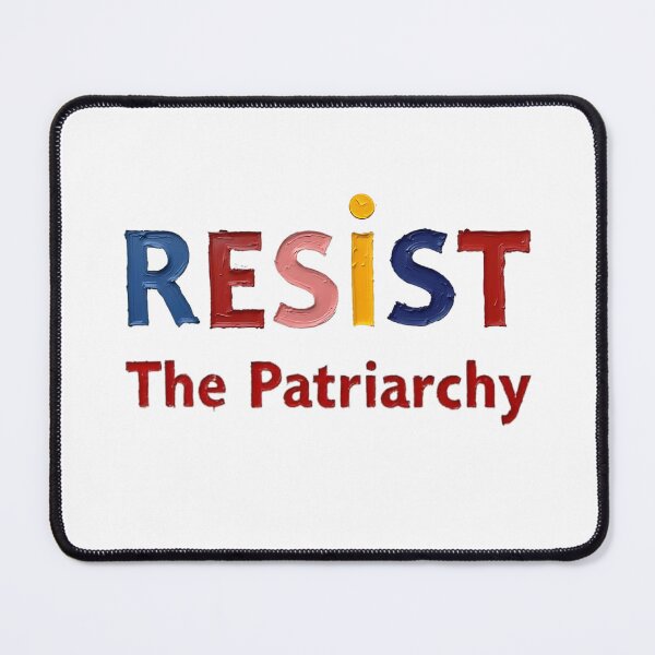 Item preview, RESIST The Patriarchy – Bold Feminist Oil Paint Typography Art designed and sold by BlindCatCreative.
