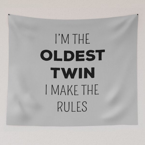 Item preview, Matching Twins - Oldest Twin I Make The Rules II designed and sold by Lemon Pepper.