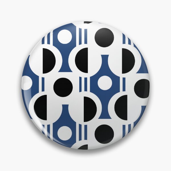 Item preview, Geometric Blue Semi Circle Pattern designed and sold by studioart.