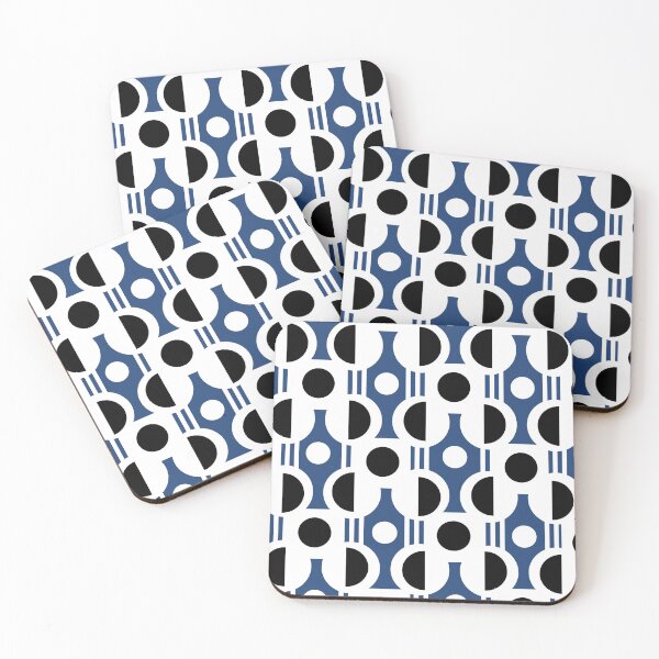 Item preview, Geometric Blue Semi Circle Pattern designed and sold by studioart.