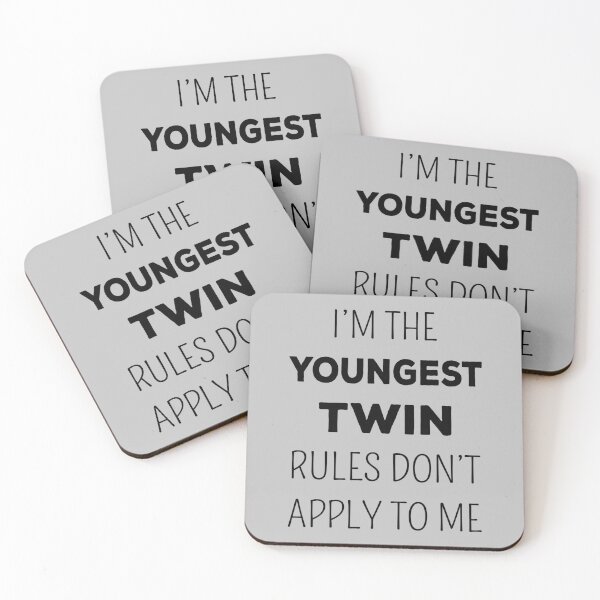 Item preview, Matching Twins - Youngest Twin Rules Don't Apply II designed and sold by Lemon Pepper.